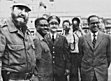 Fidel Castro, Agostinho Neto, Raul castro and Osvaldo Dorticos in Havana airport
