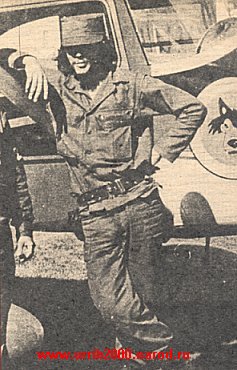 El Che junto al su Cessna-182 en enero de 1959