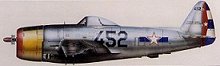 F-47D-35RA Thunderbolt FAEC 452 en Campamento de Columbia, junio de 1953