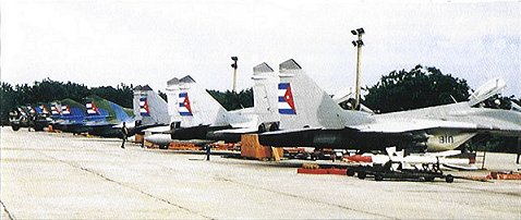 MiG-29 Fulcrum in San Antonio besides the MiG-23 and MiG-21bis