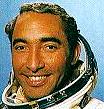 Tamayo in the cosmonaut costum