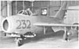 El depósito de municiones del MiG-17 abierto