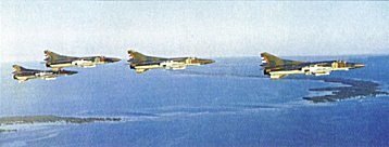Escuadrilla de MiG-23MF con misiles R-60 y R-24 -Foto del Air & Space Power Journal