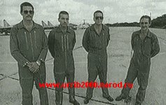 Pilotos de los MiGs que derriban los Cessnas
