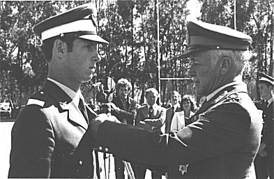 Piercy and the Chief of the SAAF